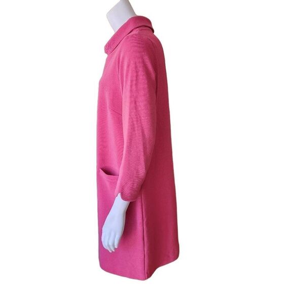 Boden Pink Ribbed Tunic Dress with Pockets (10R) - Picture 5 of 7